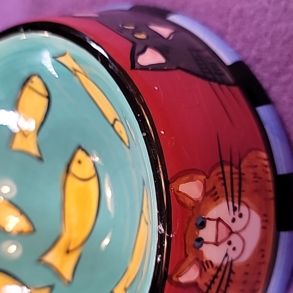 0773. CATZILLA ~ Candace Reiter Design ~ 2000 ~ Collectible Pet Dish ~ 🙀 CATS - Picture 8 of 8